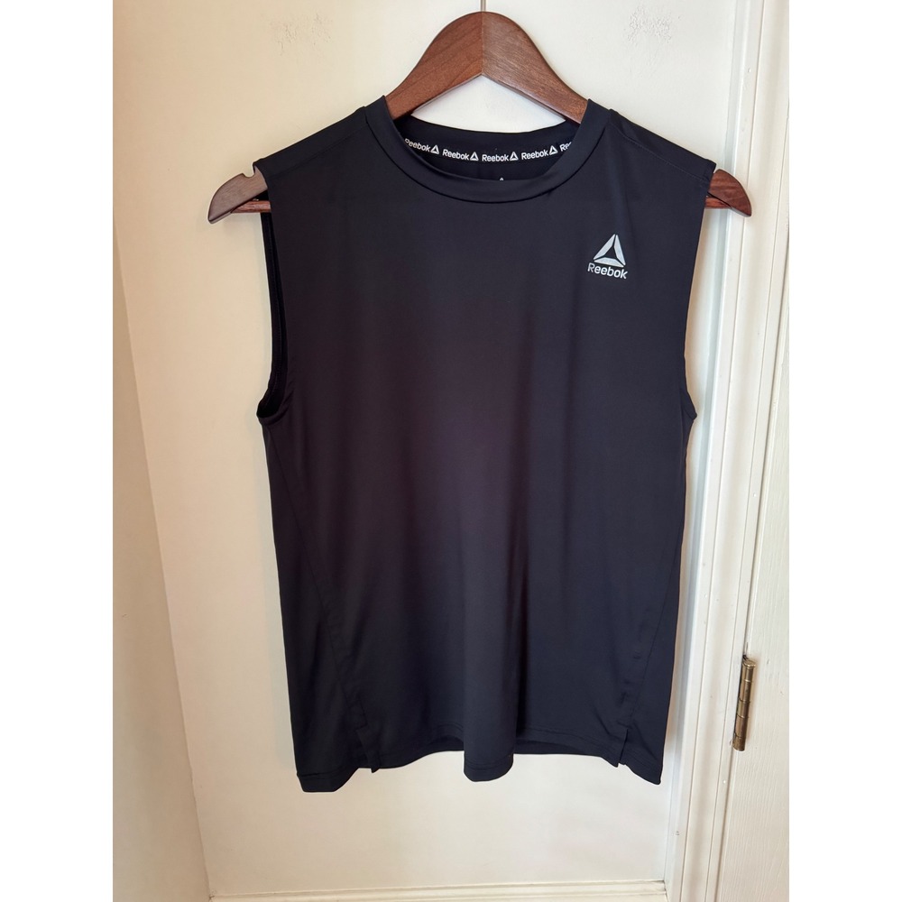Reebok Boys Black Sleeveless Performance Athletic Tank Top Size 10/12 L